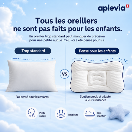 Oreiller ergonomique pour enfant