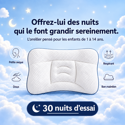 Oreiller ergonomique pour enfant